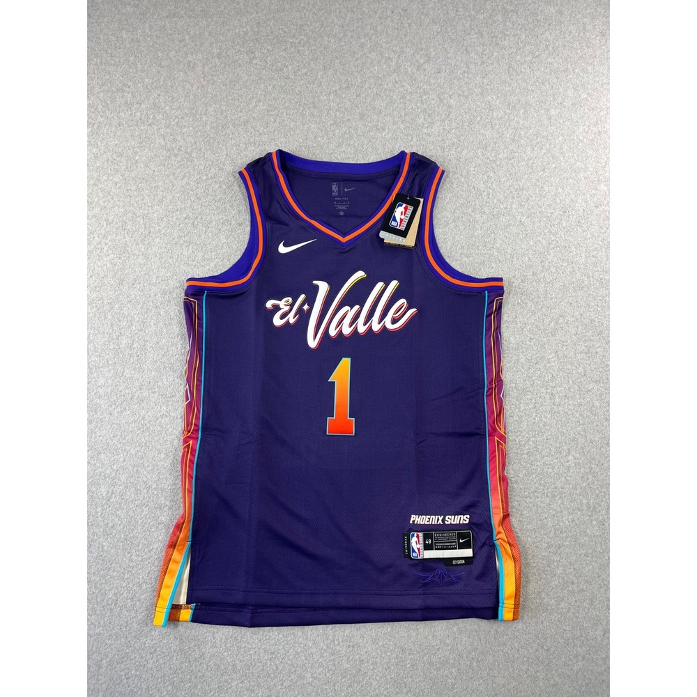 Phoenix Suns El Valle Basketball Jersey Men L Purple Nike Swingman City Edition